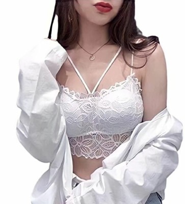 BEAUTI PLUS Girls Cage Bra Lightly Padded Bra(White)