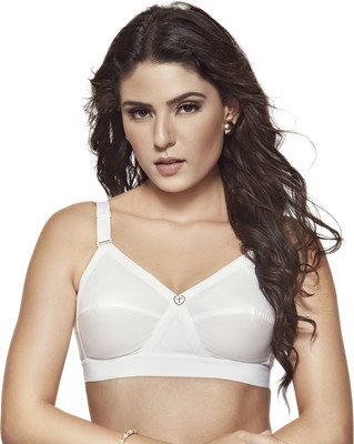 Trylo Women Full Coverage Non Padded Bra(White)