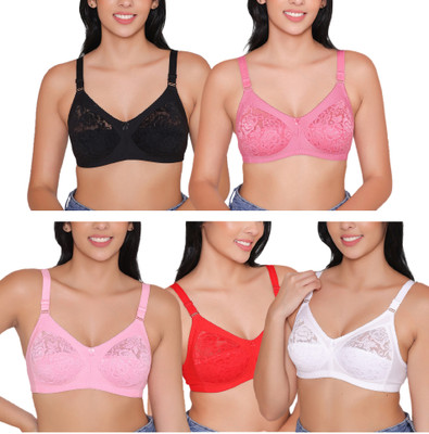 INKURV Women Full Coverage Non Padded Bra(Multicolor)