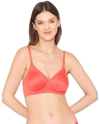 Sharma Hosiery Women Full Coverage Non Padded Bra Women T-Shirt Non Padded Bra(Orange)