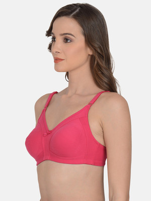 mod & Shy Women Full Coverage Non Padded Bra(Pink)