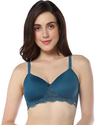 Amante Women Full Coverage Lightly Padded Bra(Blue)