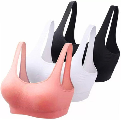 SWATIK Women Sports Non Padded Bra(Multicolor)