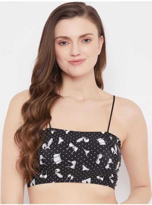 Raysx Women T-Shirt Lightly Padded Bra(Black)