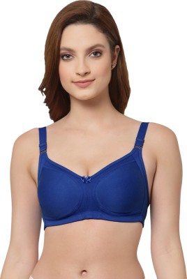 Floret Women's Full Cup Minimize Bust Size Bra Women Minimizer Non Padded Bra(Blue)