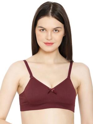 Trishazy Women Bralette Lightly Padded Bra(Maroon)