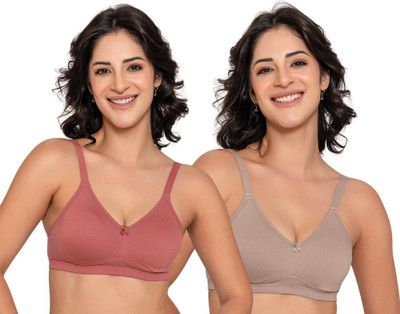 INKURV LAYLA Women Full Coverage Non Padded Bra(Grey, Grey)