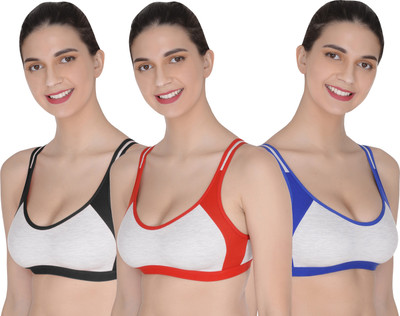 Yana Women Sports Non Padded Bra(Multicolor)