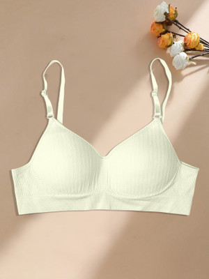 NAGARVEL CREATION 815-wht-p01-34 Women Full Coverage Lightly Padded Bra(Multicolor)