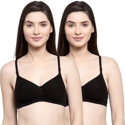 Groversons Paris Beauty Women Everyday Heavily Padded Bra(Black)