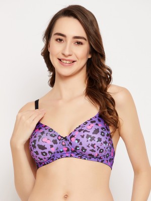 Clovia Women T-Shirt Lightly Padded Bra(Purple)