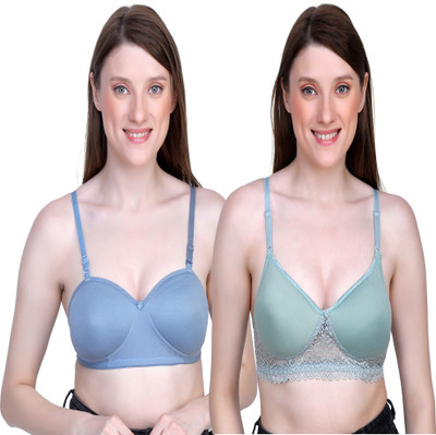 LIA CARE PREAMIUM Women Full Coverage Lightly Padded Bra(Multicolor)