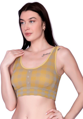 VIYES ENTERPRISE GBRA016 Women Full Coverage Lightly Padded Bra(Yellow)