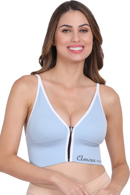 AMOUR SECRET Women Sports Lightly Padded Bra(Light Blue)