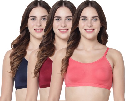 Eden Beauty Women Sports Non Padded Bra(Dark Blue, Maroon, Pink)