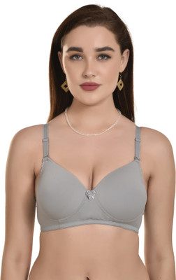 Vedika’s glow pad Women Push-up Lightly Padded Bra(Grey)