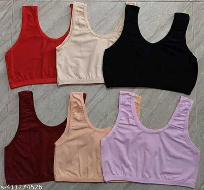 Mishti Fashion Pack 03 Air Bra Women Sports Non Padded Bra(Multicolor)