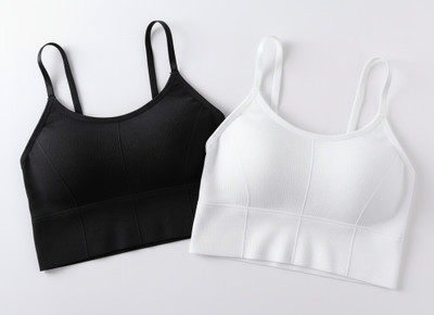 benaifer fashion 646_BLACK_WHITE_XL Women Everyday Lightly Padded Bra(Multicolor)