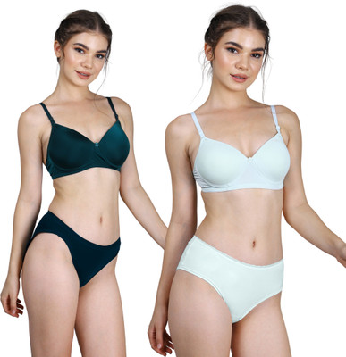 CARLTON LONDON Women Everyday Lightly Padded Bra(Dark Green, Green)