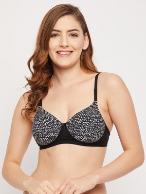 Clovia Women T-Shirt Lightly Padded Bra(Black)