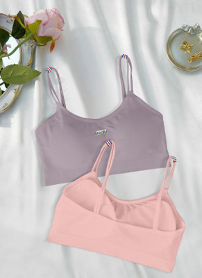 Brafee 2122-PURPLE-L.PINK-P02-28 Women Full Coverage Lightly Padded Bra(Pink)