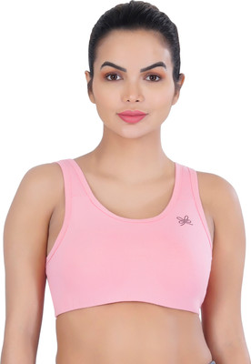LacyLuxe Sports Bra Women Sports Non Padded Bra(Pink)