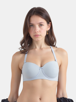 Bewild Women Balconette Lightly Padded Bra(Grey)