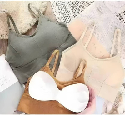 FASHOKART Women Sports Lightly Padded Bra(Multicolor)