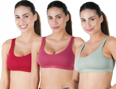 B-SOFT Women Sports Non Padded Bra(Multicolor)