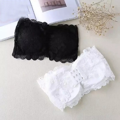 Kamini Tube Bra Women Bandeau/Tube Lightly Padded Bra(Black, White)