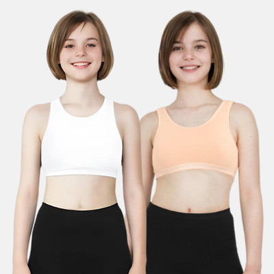 Adira Girls Training/Beginners Non Padded Bra(Multicolor)