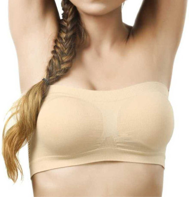 RDV Girls Bandeau/Tube Non Padded Bra(Beige)