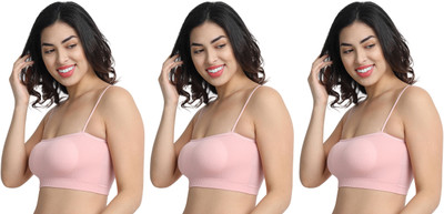 Gopalvilla Women Bralette Lightly Padded Bra(Purple)