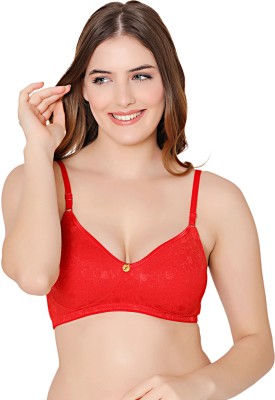 BodyCare Women Everyday Heavily Padded Bra(Red)