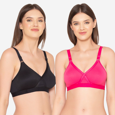 Groversons Paris Beauty Women Full Coverage Lightly Padded Bra(Multicolor)
