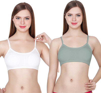 IndiRocks Women Full Coverage Lightly Padded Bra(Grey, White)