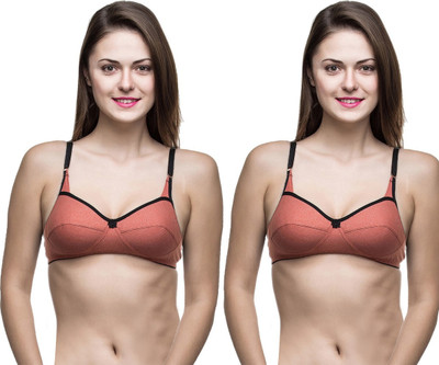 DreamBe 5Star Women Everyday Non Padded Bra(Red, Red)