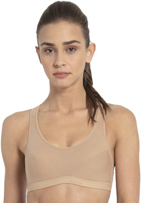 JOCKEY Women Sports Lightly Padded Bra(Beige)