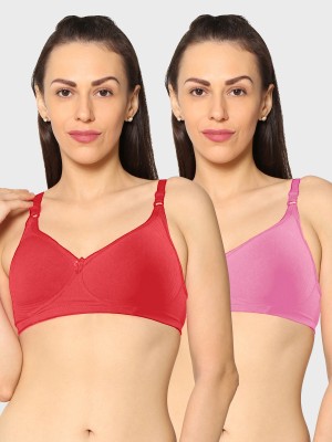 KAVYA Women T-Shirt Non Padded Bra(Red, Pink)