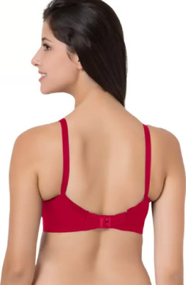 JSR Paris Beauty Women Everyday Non Padded Bra(Red)
