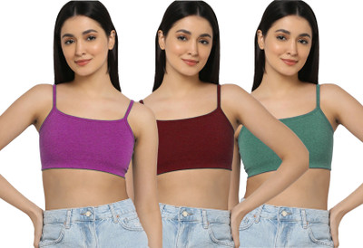 PIBU Nora Bra Women Minimizer Non Padded Bra(Pink, Maroon, Green)