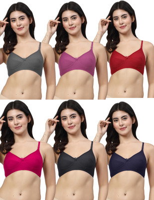 LILY Enimsaj Women Everyday Non Padded Bra(Multicolor)