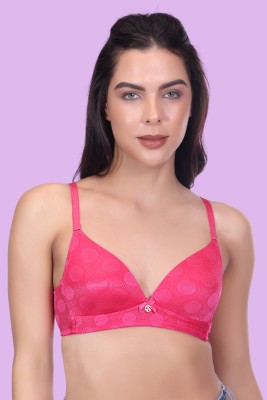 AMOUR SECRET Women T-Shirt Lightly Padded Bra(Pink)