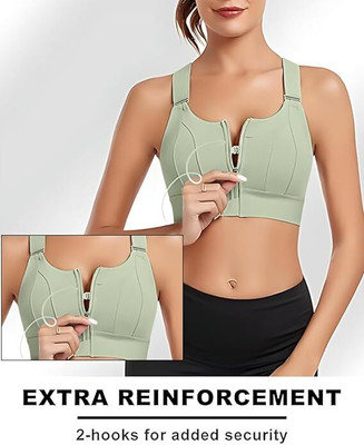 Kesar Lingeries sport bra for women gym Women Sports Lightly Padded Bra(Light Green)