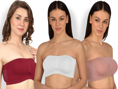 Maitri Pack of 2 Women's Tube Bra Women Everyday Non Padded Bra(Multicolor)