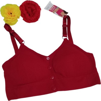 ONLINIA Women light padded pushup bra Women Push-up Lightly Padded Bra(Red)