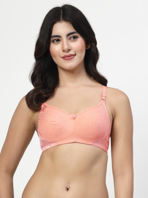 LILY inimad Women Bralette Non Padded Bra(Pink)
