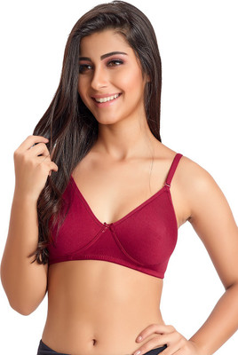 JULIET by JULIET 1030 RD Women Full Coverage Lightly Padded Bra(Maroon)