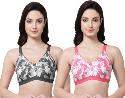 Shyam Sons FLAIR Women Everyday Non Padded Bra(Pink, Black)