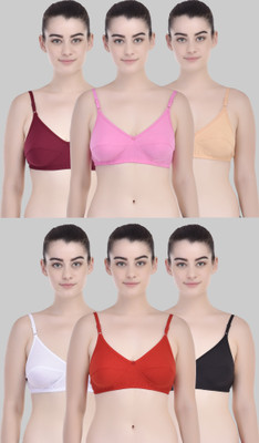 Yana Women Full Coverage Non Padded Bra(Multicolor)